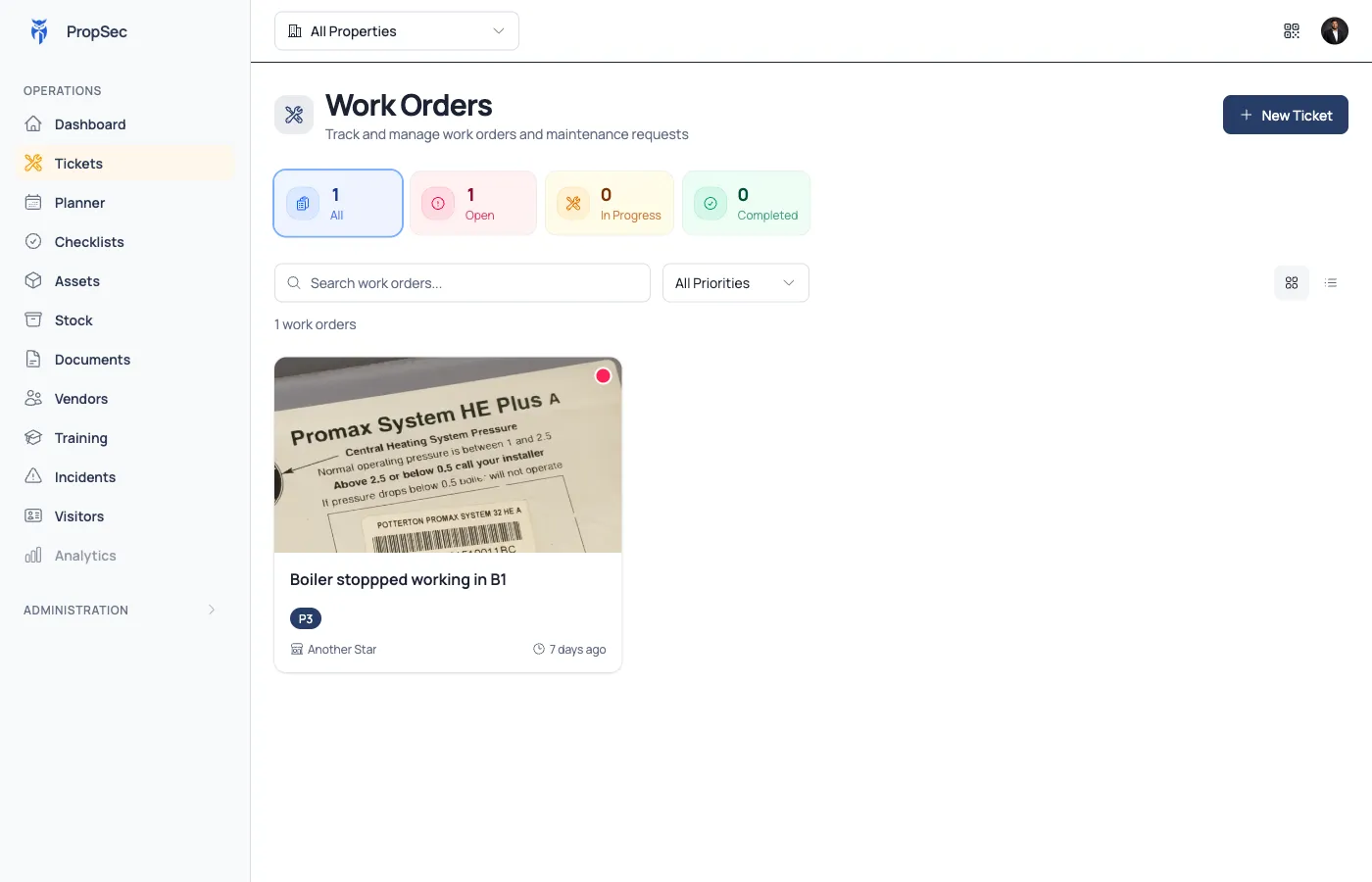 Work orders that get ahead of the guest