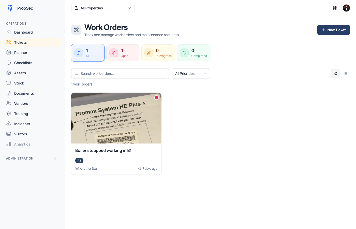 Work orders that get ahead of the guest